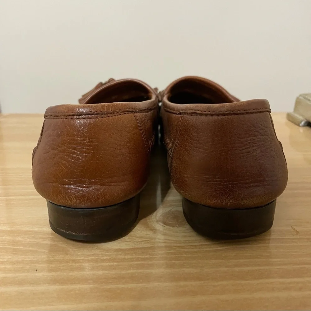 Giorgio Brutini brown leather tassel loafers size 8D